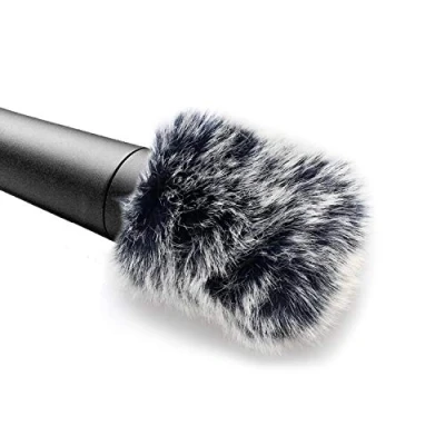 Afbeelding van YOUSHARES Bontmicrofoon voor voorruit SM57 Aangepaste popfilter compatibel met SM 57 cardioïde dynamische instrument microfoon