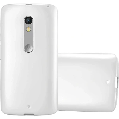 Afbeelding van Cadorabo Hoesje geschikt voor Motorola MOTO X PLAY in METALLIC ZILVER Beschermhoes gemaakt van flexibel TPU silicone Case Cover