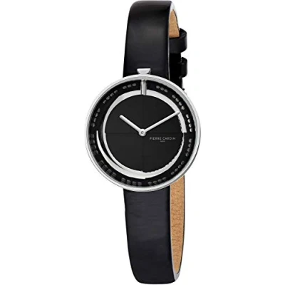Afbeelding van Pierre Cardin Dameshorloge, analoog, kwarts, moeras, Zilver/zwart, riem