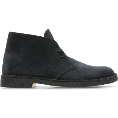 Afbeelding van Clarks Originals Desert BOOT Sportieve veterschoenen, Heren, Maat: 41, Navy Veloursleer