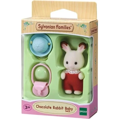 Image de Figurine Sylvanian Families Le bébé lapin chocolat