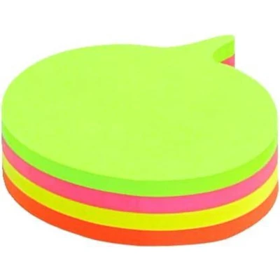 Afbeelding van Info notes shaped sticky 70x70mm tekstballon assorti 200 vel