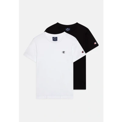 Afbeelding van Champion CREW NECK Unisex 2 PACK Tshirt basic voor kinderen, Maat: 102/107, White