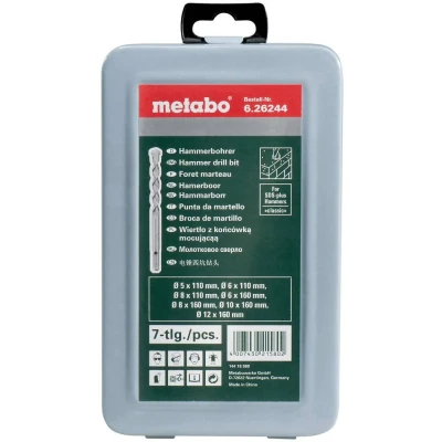 Afbeelding van Metabo 626244000 Beton spiraalboren set 7 delig 5 mm, 6 8 10 12 mm stuk(s)