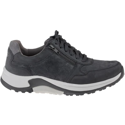 Afbeelding van Gabor Rollingsoft Sneakers laag, Heren, Maat: 40.5, Blau Leer en textiel