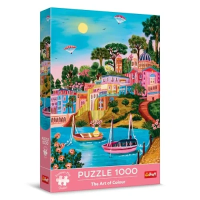 Afbeelding van Trefl Premium Plus Quality Puzzel The Art of Colour : Syros, Griekenland 1000 stukjes, volledige kleurenserie, perfect op elkaar afgestemde stukken, voor volwassenen en kinderen vanaf 12 jaar