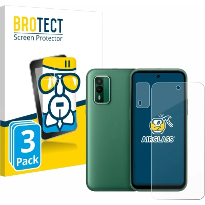 Afbeelding van BROTECT Screenprotector voor Nokia XR21 (Voor+Camera) Folie Beschermfolie Beschermglas transparant (3 Stuks)