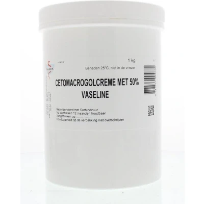 Afbeelding van Cetomacrogolcreme met 50% Vaseline Fagron