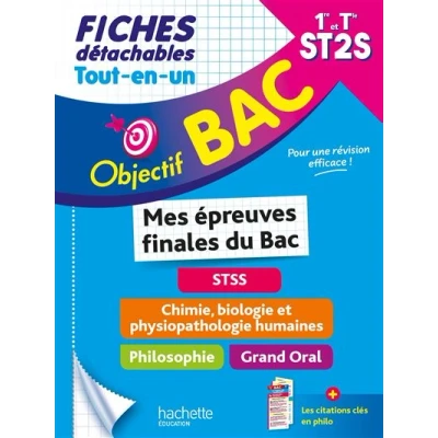 Image de Objectif Bac Fiches Tout en un 1re Term ST2S Mes épreuves finales du