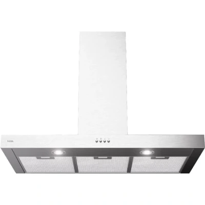 Afbeelding van ETNA AB290RVS Blokmodel Schouwkap 90 cm RVS