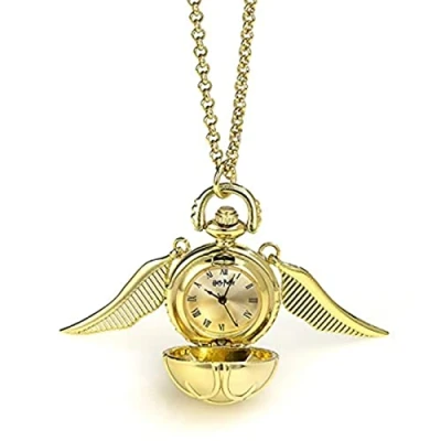 Afbeelding van The Carat Shop Harry Potter Gouden Snaai Golden Snitch Horloge Ketting