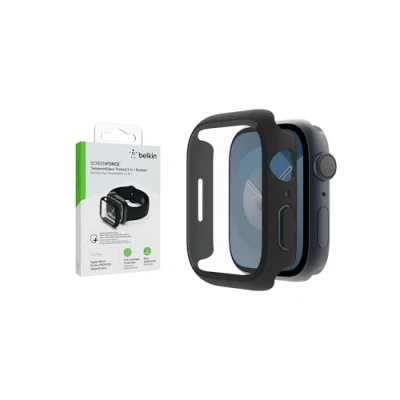 Afbeelding van Schermbescherming voor smartwatch Watch 8/7/SE (1/2 GEN)/6/5/4 44/45 Belkin OVG004ZZBK REV