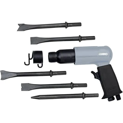 Afbeelding van ABAC G 475 beitelhamer kunststof koffer met accessoires (5 beitels 175 mm + borgveer mini oliefilter plastic fles) 4500 omw/min