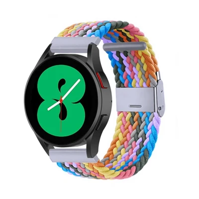 Afbeelding van Garmin Vivomove 3 / HR Luxe Sport Style Trend Braided nylon bandje Multicolor Spring