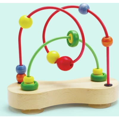 Afbeelding van Hape E1801 Double Bubble Houten kraal Maze
