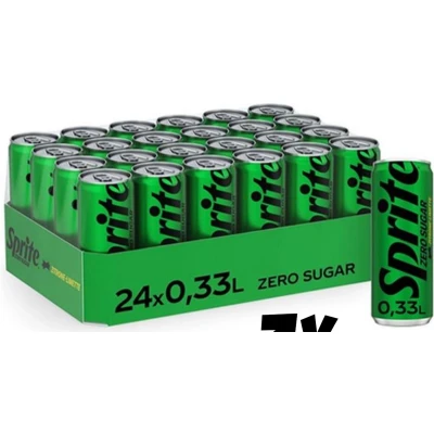 Afbeelding van Sprite Zero Sugar lemon lime sleekcan 24x33 cl NL