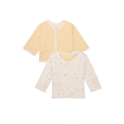 Image de Noppies Vest Obion Reversible Fruit pattern Off white 74 95% Organisch katoen / 5% Elastomeer