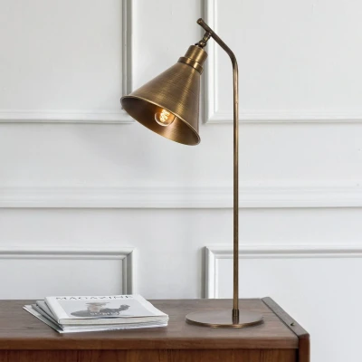Afbeelding van Sivani MR 610 tafellamp, goud antiek, metaal, hoogte 50 cm