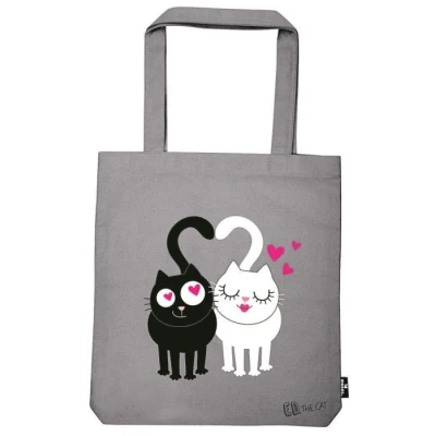 Image de Moses shopper Ed The Cat 42 cm coton gris