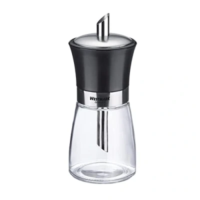 Afbeelding van Westmark 63592260 suikerdispenser van glas, roestvrij staal, Blacky kunststof, transparant/zwart/zilver, 190 ml
