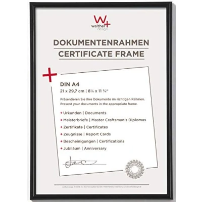Afbeelding van Walther Design KB130H Galeria kunststof lijst, 21 x 29,7 cm , Zwart