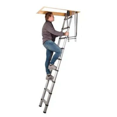 Afbeelding van Telescopische zoldertrap 9 sporten 2.30 2.70m