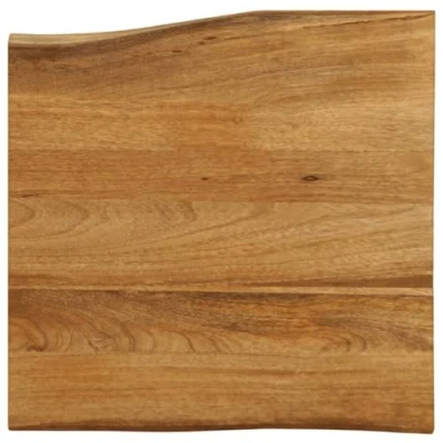 Afbeelding van Tafelblad met natuurlijke rand 40x40x3,8 cm massief mangohout