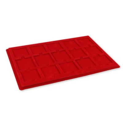 Afbeelding van Safe Safe, Tableau, Model G vak afm: 34x34 mm. (40 st.) Rood 330x220x10 per st.