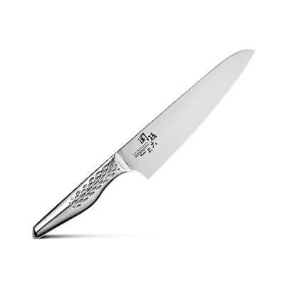 Afbeelding van KAI Seki Magoroku Shoso koksmes 18,0 cm roestvrij staal 5CR15MoV 56 (±1) HRC Convexe handvat van 18 8 met diamantmotief kokskeuken gemaakt in Japan