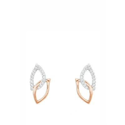 Afbeelding van Amor Oorstekers voor dames, 925 sterling zilver, zirkonia, 1,5 cm, tweekleurig, in geschenkdoos, zirkonia 2026209, Silber 925,