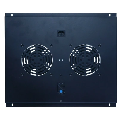 Afbeelding van DSIT Fan pakket met 2 ventilatoren en thermostaat geschikt voor 600mm diepe serverkasten