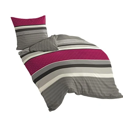 Afbeelding van Beddengoedset van 3 washandjes Framboos 19 135 x 200 cm + 80