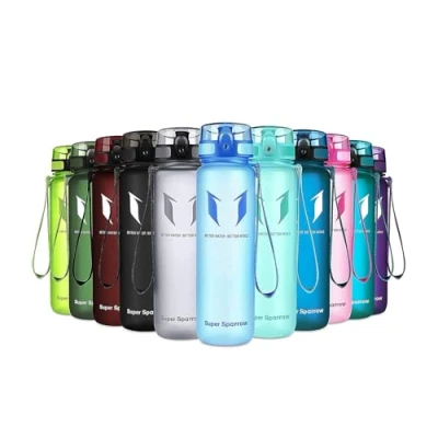 Afbeelding van Super Sparrow Waterfles, drinkfles, 750 ml, BPA vrij, geschikt voor sporten, wandelen, school, kantoor en buiten
