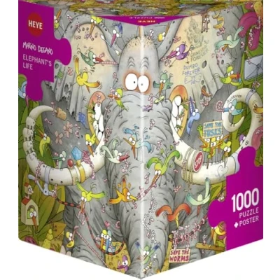 Afbeelding van Heye legpuzzel Elephant&#039;s Life van Degano met 1000 stukjes
