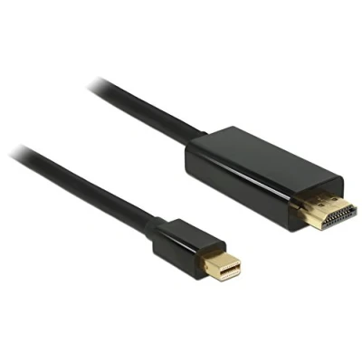 Afbeelding van Delock 83699 DisplayPort kabel HDMI / Mini Aansluitkabel stekker, A stekker 2 m Zwart Vergulde steekcontacten, Afgeschermd