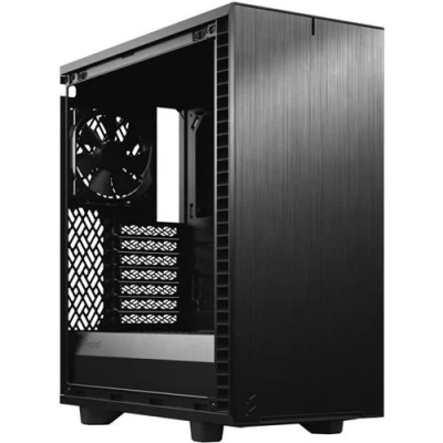 Image de Fractal Design Define 7 Compact Light Tempered Glass Tour ATX panneau latéral fenêtré (verre trempé) pas d&#039;alimentation (ATX) noir USB/Audio