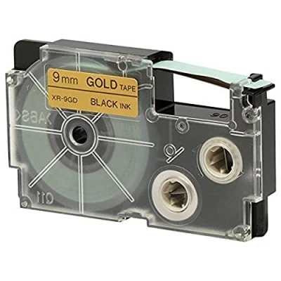 Afbeelding van Casio, Etiketteringstape, XR 9GD1 Zelfklevend (0.90 cm, Zwart)