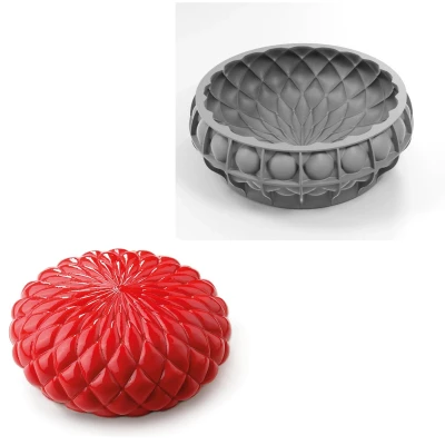 Afbeelding van Siliconen Vorm Dahlia Ø20x6,5cm (Dinara Kasko)