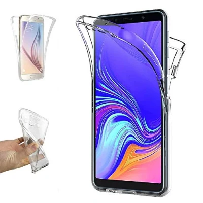 Afbeelding van Beschermhoes voor Samsung Galaxy A7 2018, TPU, transparant, 360 graden volledige bescherming