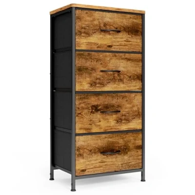Afbeelding van Xbro AP74 Ladekast , Kast met 4 laden Dressoir 45x30x95cm, Bruin