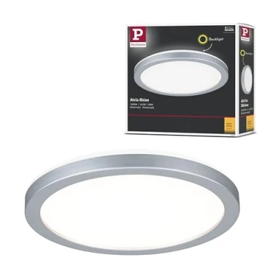 Afbeelding van Paulmann 70990 P Atria Shine 11,2W 3000K 190mm ch mt Ks LED plafondlamp 11.2 W Chroom (mat)