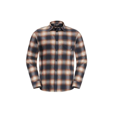Afbeelding van Jack Wolfskin Wanderweg Overhemd, Heren, Maat: Medium, Dark navy