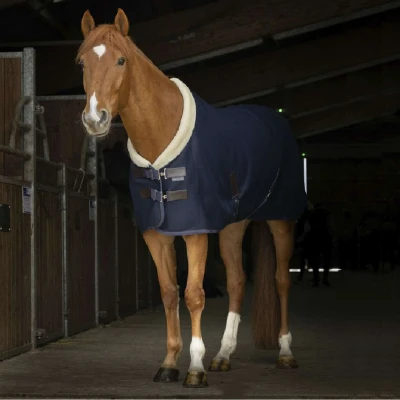 Afbeelding van EQUITHÈME Deken Teddy Mesh Navy 155/206 Agradi.be