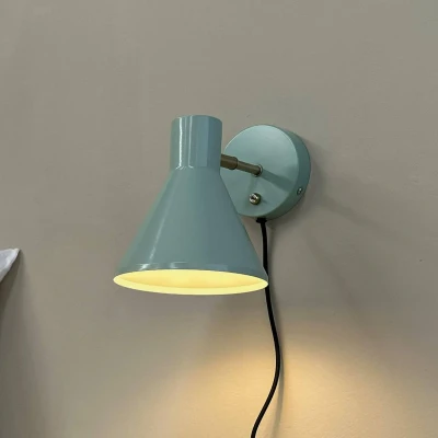 Afbeelding van Dyberg Larsen wandlamp Sleep, mintgroen, Ø 15 cm, staal