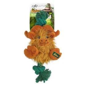 Afbeelding van All For Paws Safari Big Foot Buffalo Hondenspeelgoed 31 cm Bruin