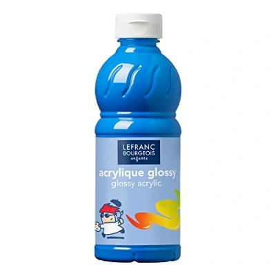 Image de Color And Co Peinture Acrylique Glossy Cyan Flacon 500ml