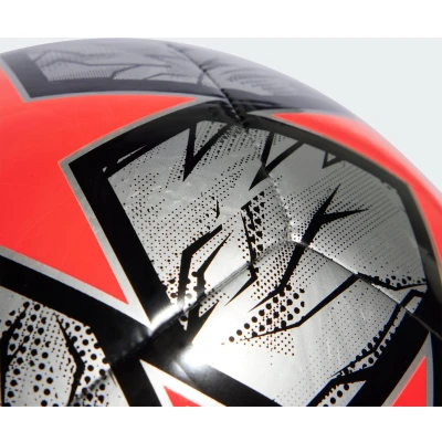 Afbeelding van adidas Performance Knockout Voetbal Silver metallic solar red black, Maat: 5, black