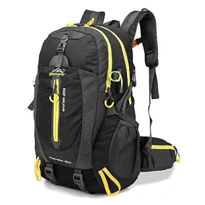 Afbeelding van Lixada 40 liter waterdichte reis rugzak, kampeerwandelingen, laptop, dagrugzak, trekking, klimmen, rugzakken voor mannen en vrouwen., Zwart