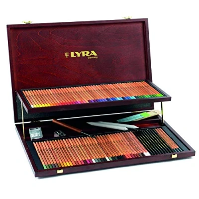 Afbeelding van Kredki Lyra Rembrandt Polycolor w drewnianym pudelku 106 kleuren