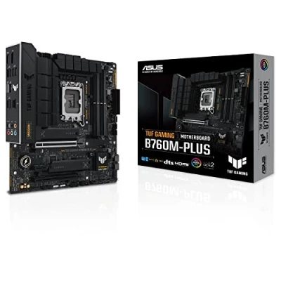 Image de ASUS TUF GAMING B760M PLUS carte mère micro ATX Socket LGA1700 B760 Chipset USB C 3.2 Gen 2x2, 2, 1, Gen2, USB4 2.5 Gigabit LAN graphique embarquée (unité centrale requise) audio